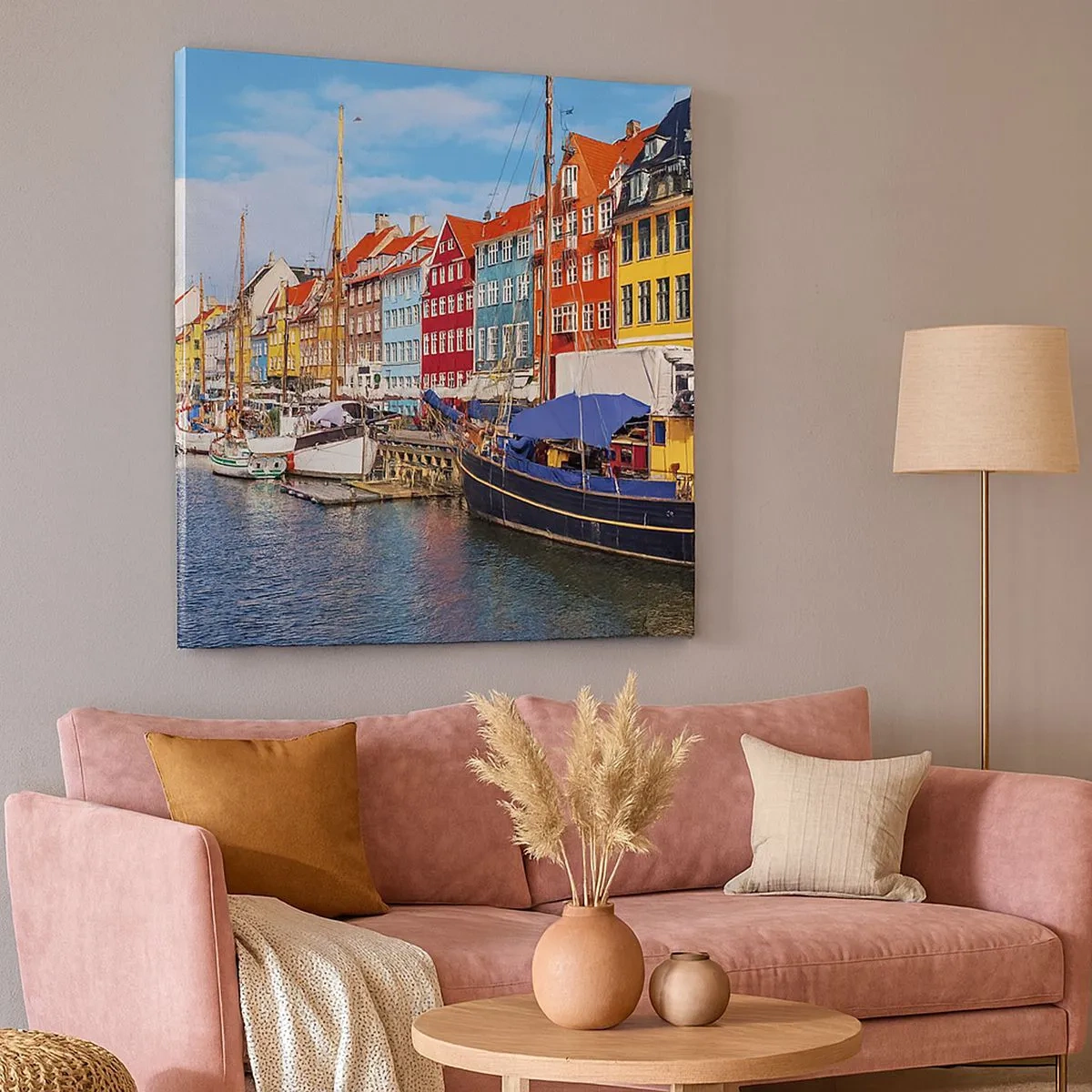 Obraz na płótnie - Radosne nabrzeże - 30x30 cm