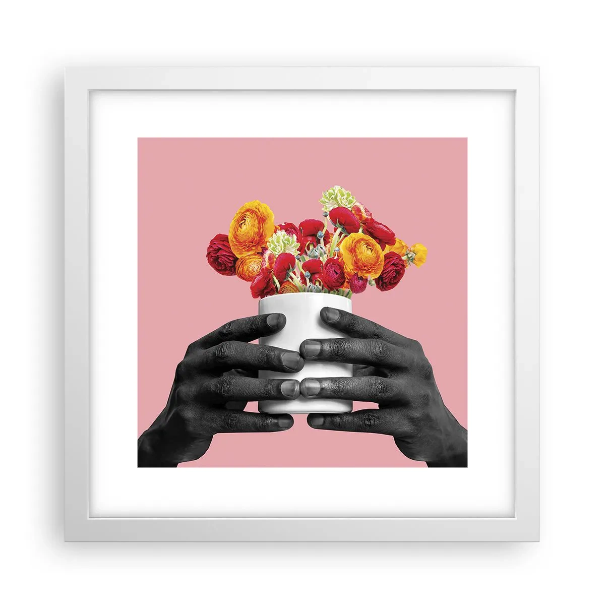 Plakat w białej ramie - Apoteoza życia - 30x30 cm