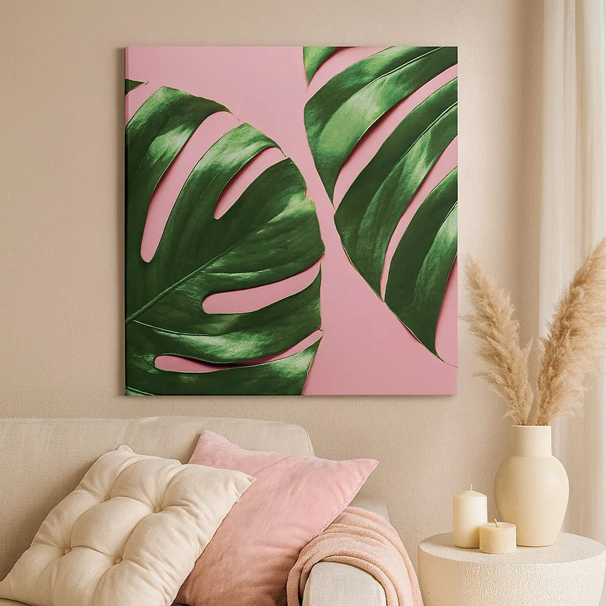 Obraz na płótnie - Zielone rendez-vous - 30x30 cm