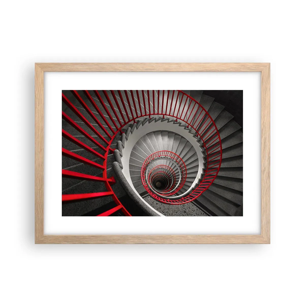 Plakat w ramie jasny dąb - Zabawy architektury - 40x30 cm