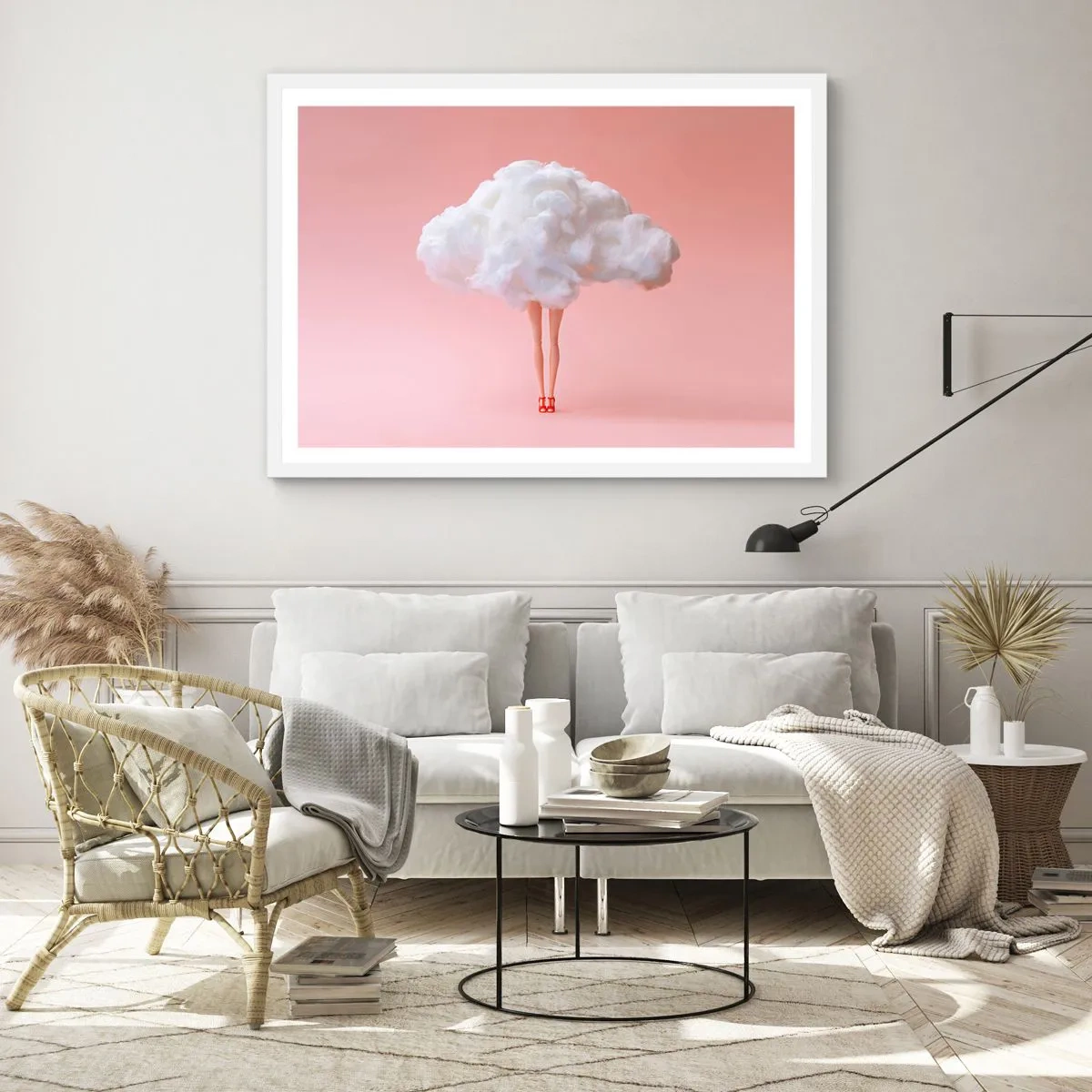 Plakat w białej ramie - Słodka obietnica - 100x70 cm