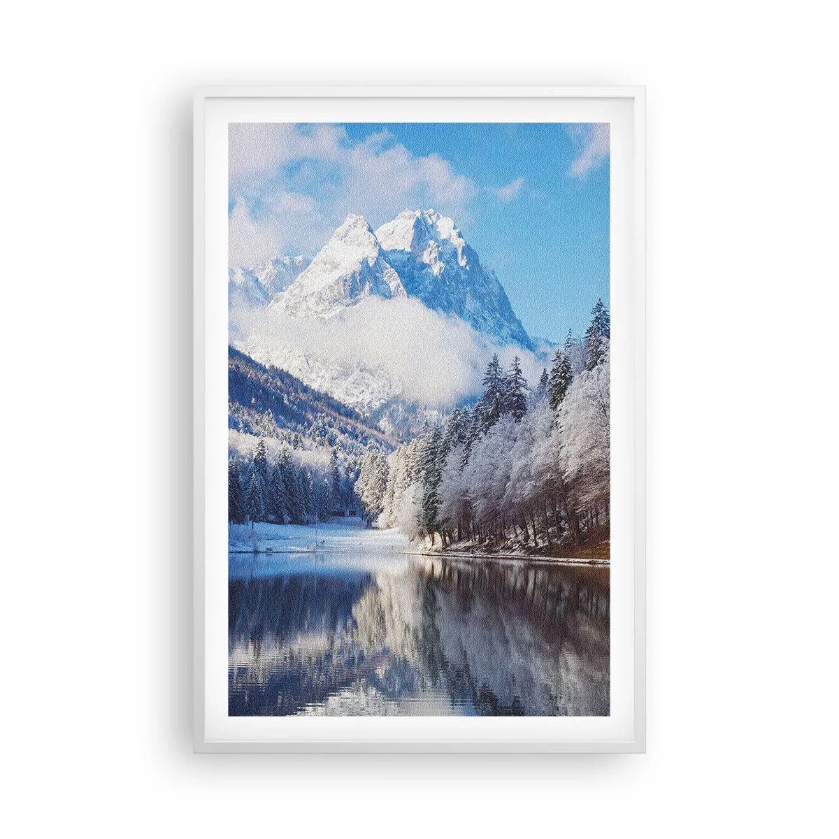 Plakat w białej ramie - Śnieżna straż - 61x91 cm