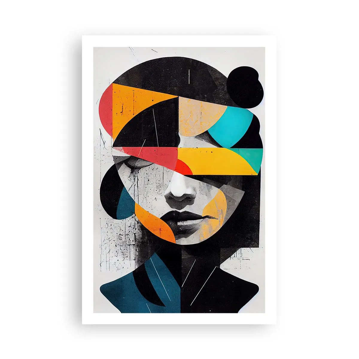 Plakat - Portret wewnętrzny wielobarwny - 61x91 cm