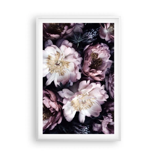 Plakat w białej ramie - Bukiet w dawnym stylu - 61x91 cm