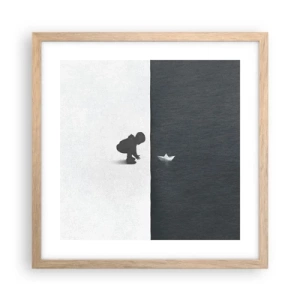 Plakat w ramie jasny dąb - Wielka wyprawa - 40x40 cm