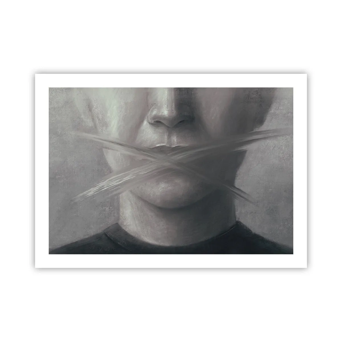 Plakat - Ani słowa - 70x50 cm
