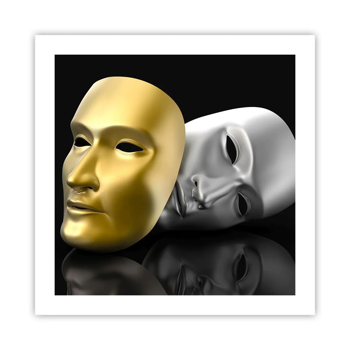 Plakat - Życie to jest teatr - 50x50 cm