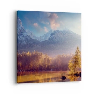 Obraz na płótnie - W górach i dolinach - 40x40 cm