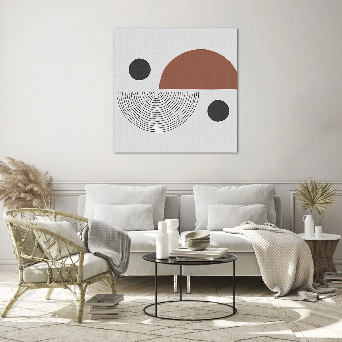 Obraz na szkle - Doskonałość koła - 40x40 cm