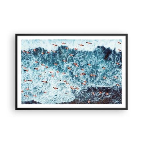 Plakat w czarnej ramie - Nadmorska parada - 91x61 cm