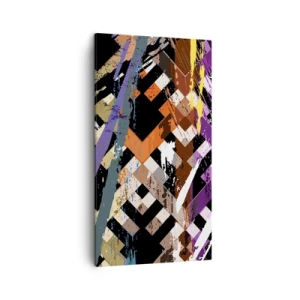 Obraz na płótnie - Podniesione do kwadratu - 45x80 cm