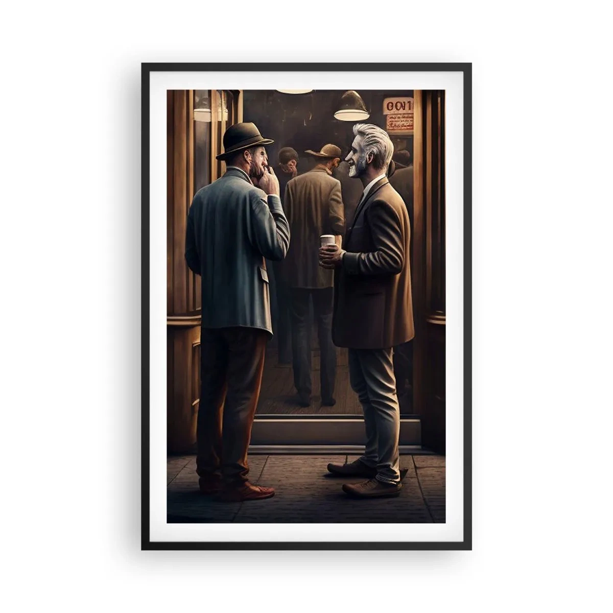 Plakat w czarnej ramie - Dobra chwila dnia - 61x91 cm