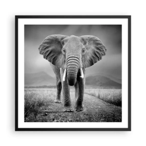 Plakat w czarnej ramie - Gospodarz wita - 60x60 cm