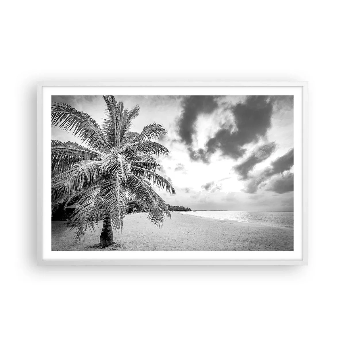 Plakat w białej ramie - Gdy tęsknisz do samotności… - 91x61 cm