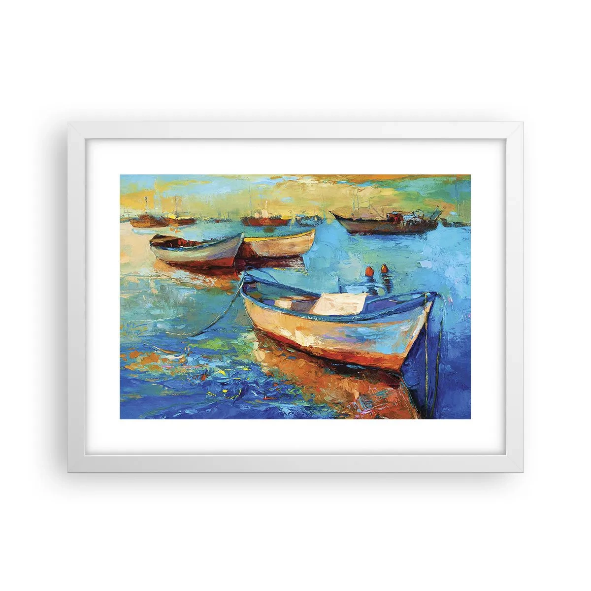 Plakat w białej ramie - W południowej zatoce - 40x30 cm