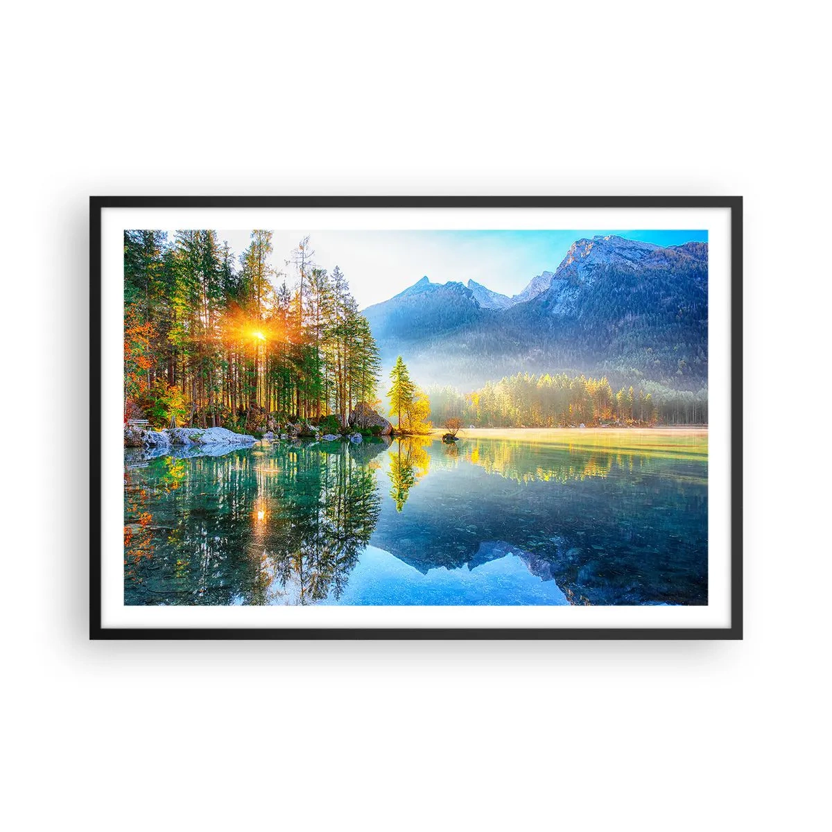 Plakat w czarnej ramie - Majestat i słodycz - 91x61 cm