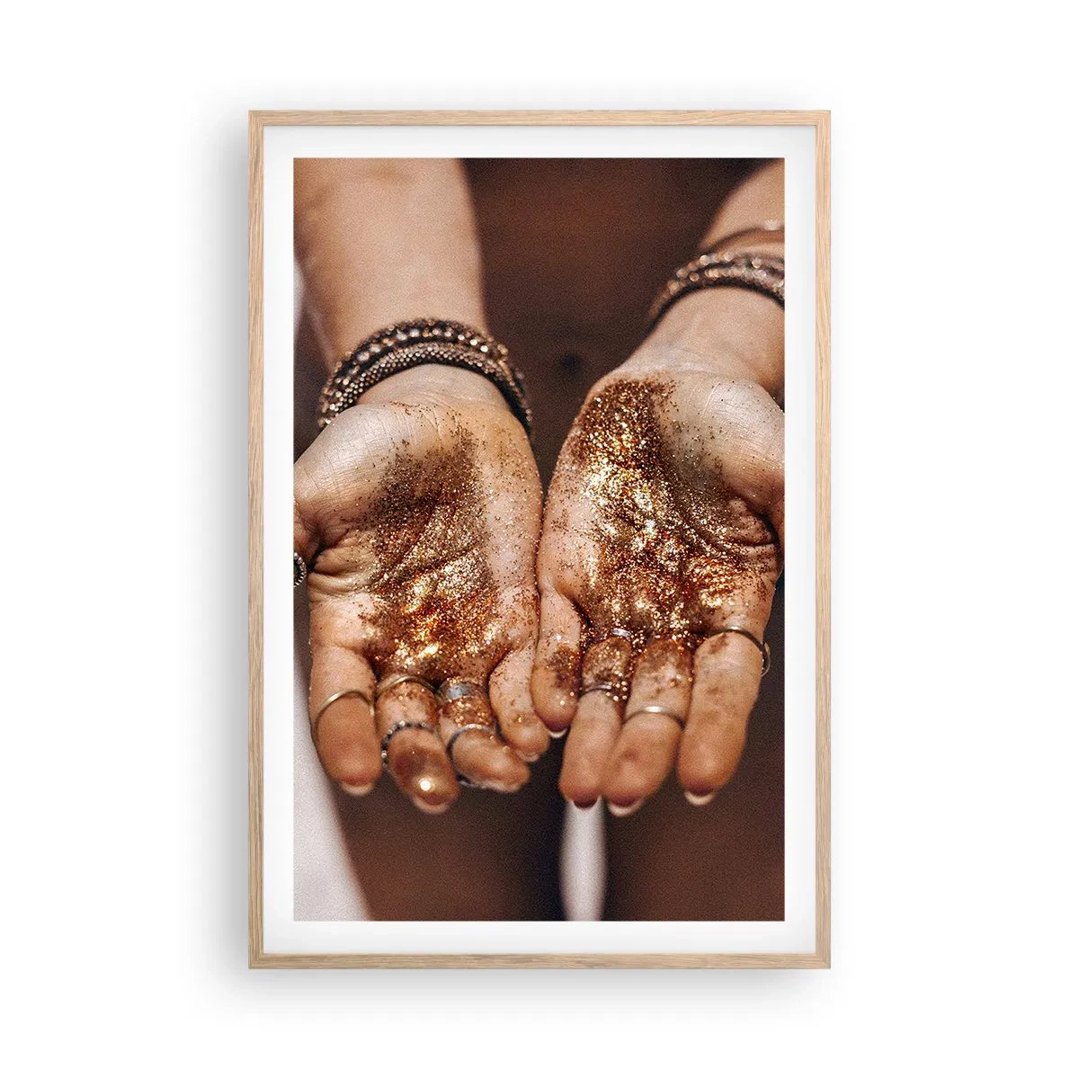 Plakat w ramie jasny dąb - Dar dla ciebie - 61x91 cm