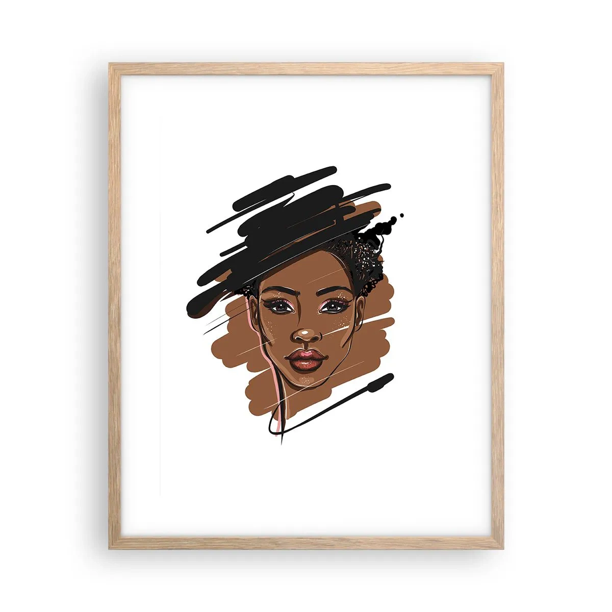 Plakat w ramie jasny dąb - Słodka jak czekolada - 40x50 cm