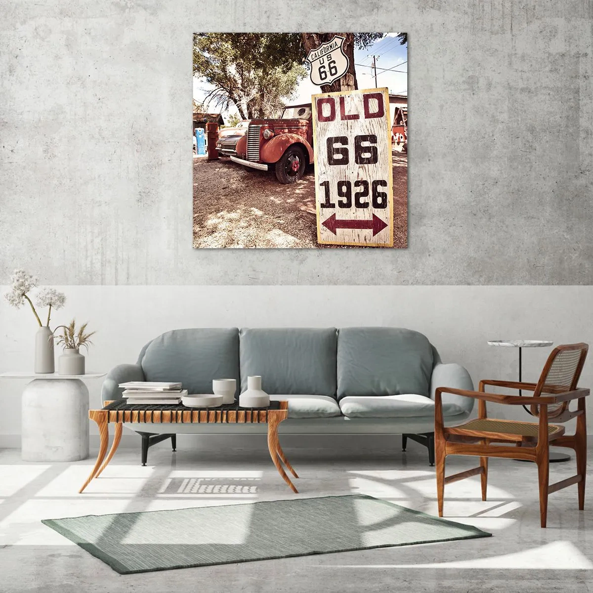 Obraz na szkle - Legenda amerykanskiej prowincji - 30x30 cm