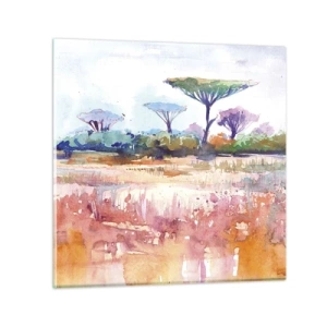 Obraz na szkle - Kolory sawanny - 60x60 cm