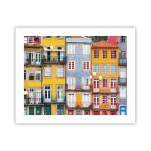 Plakat - Barwy starego miasta - 50x40 cm