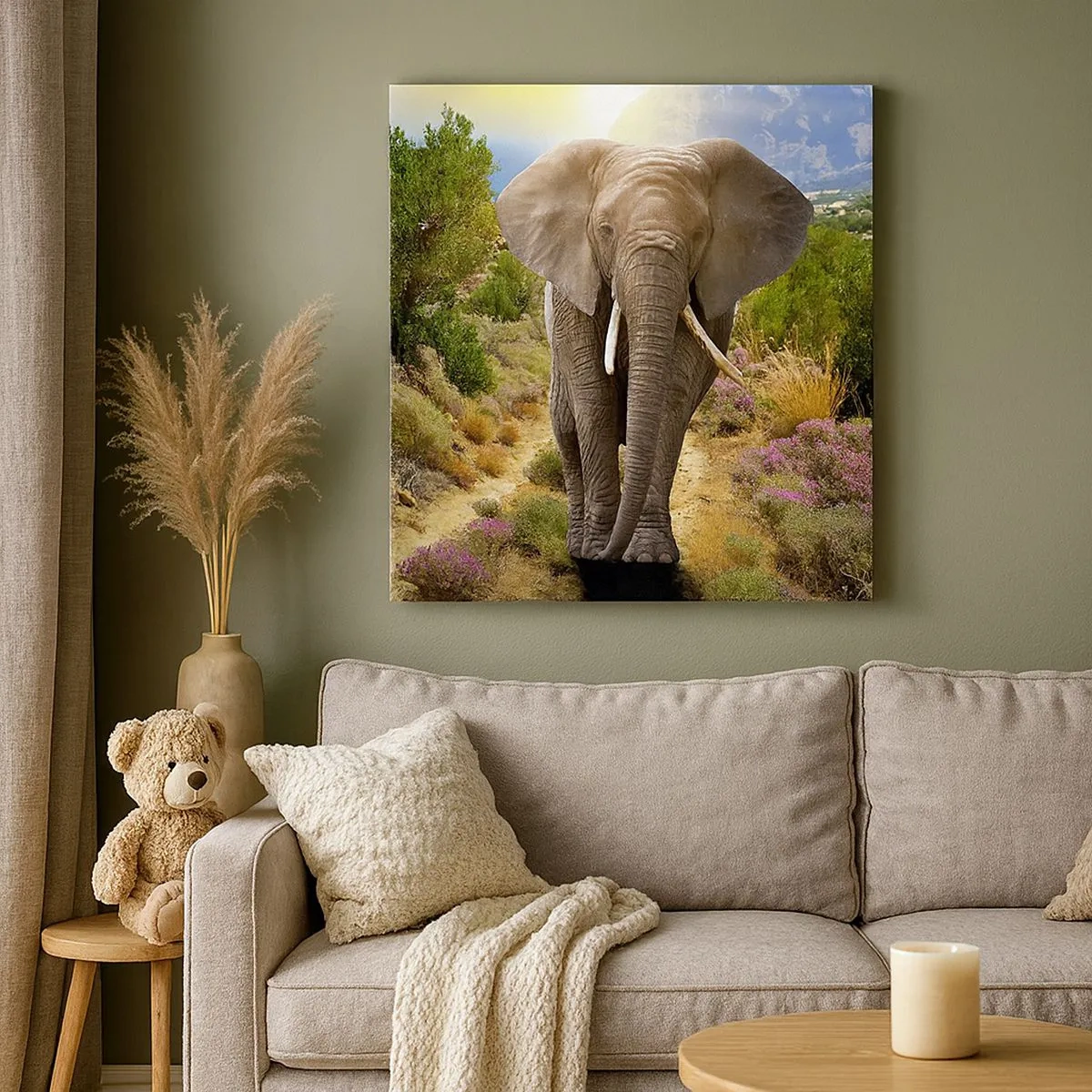 Obraz na płótnie - Tak wyglądał Eden - 30x30 cm