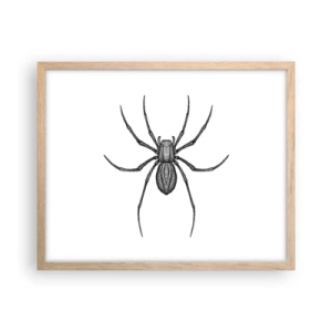 Plakat w ramie jasny dąb - Niepokojąca precyzja - 50x40 cm