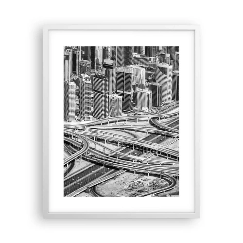 Plakat w białej ramie - Dubaj – miasto niemożliwe - 40x50 cm