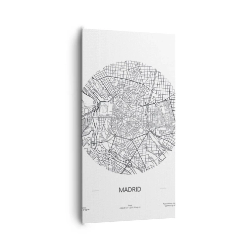 Obraz na płótnie - Anatomia Madrytu - 65x120 cm