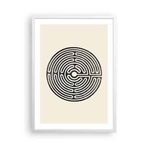 Plakat w białej ramie - Tajemniczy porządek - 50x70 cm
