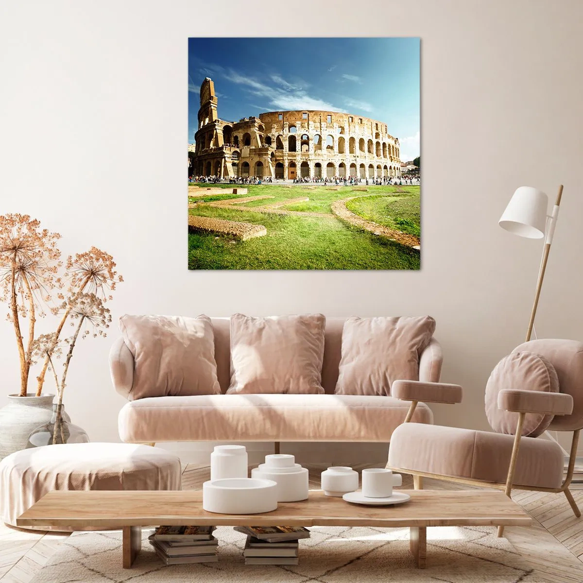 Obraz na płótnie - Jeszcze słychać szczęk broni - 40x40 cm