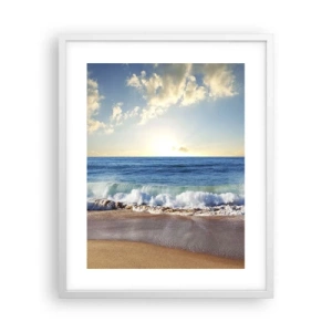 Plakat w białej ramie - Ruch i bezruch zarazem - 40x50 cm