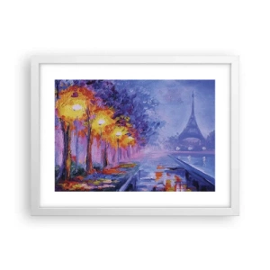 Plakat w białej ramie - Wymarzony spacer - 40x30 cm
