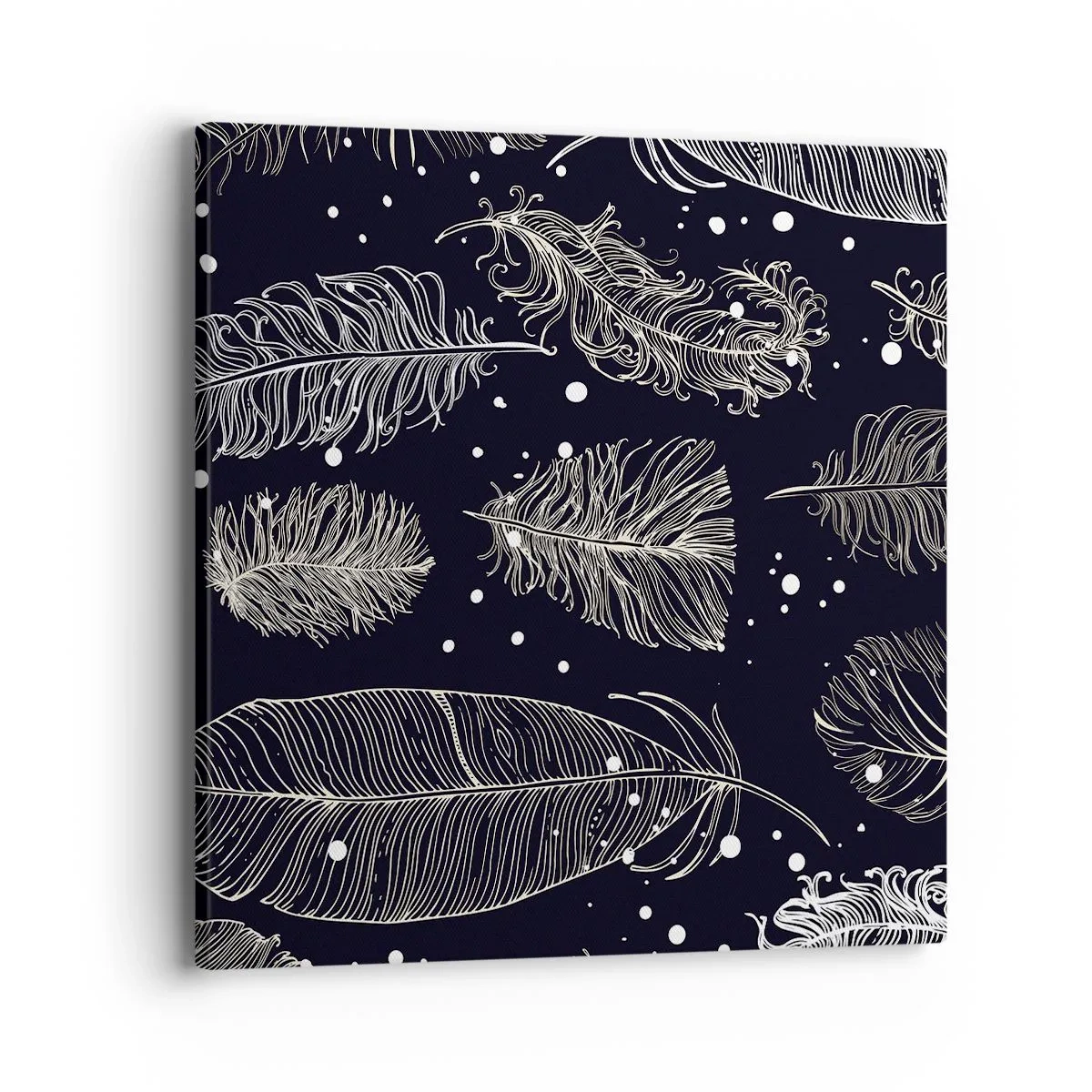 Obraz na płótnie - Pierzasta koronka - 40x40 cm