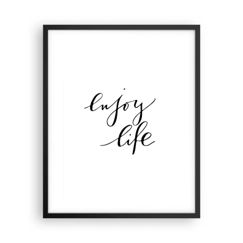 Plakat w czarnej ramie - Nic dodać… - 40x50 cm