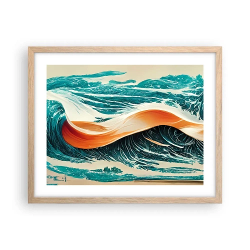 Plakat w ramie jasny dąb - Sen surfera - 50x40 cm