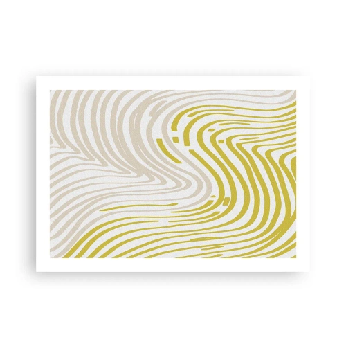 Plakat - Kompozycja z łagodnym ugięciem - 70x50 cm