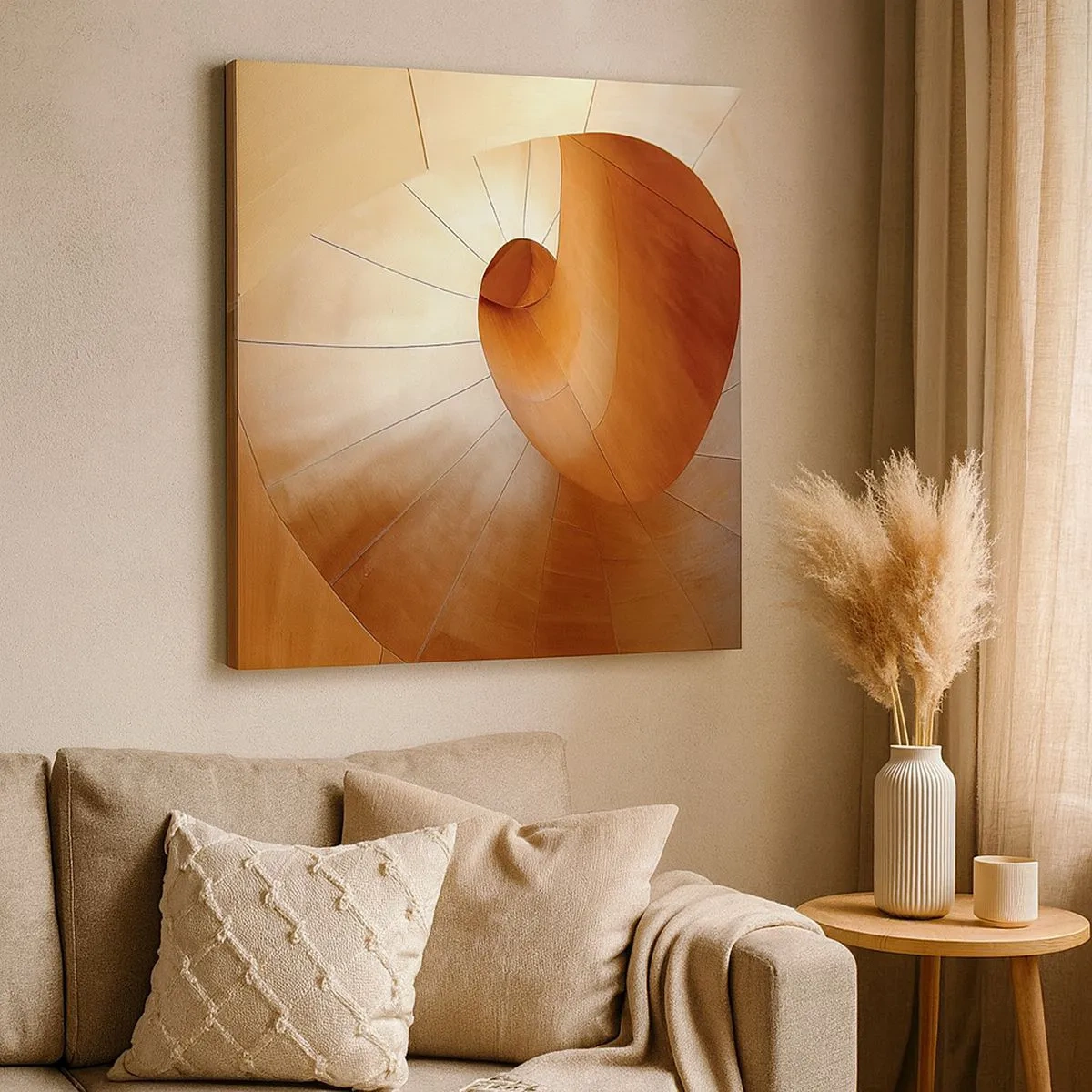 Obraz na płótnie - Architektoniczna serpentyna - 30x30 cm