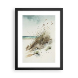 Plakat w czarnej ramie - Otulone piaskiem - 30x40 cm