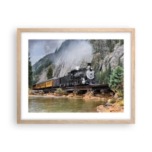 Plakat w ramie jasny dąb - A dokąd to? Dokąd? - 50x40 cm