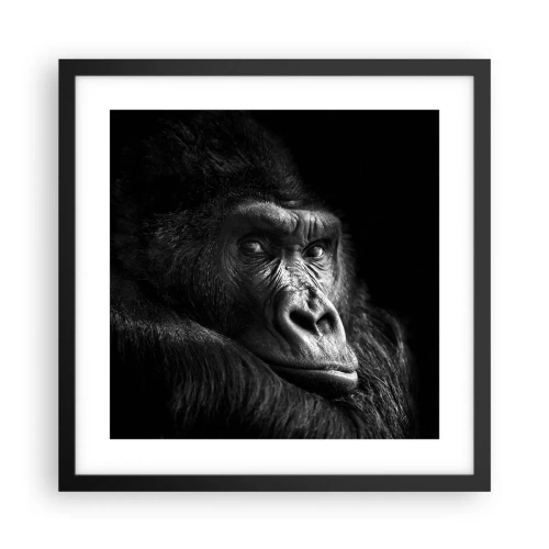 Plakat w czarnej ramie - I co się patrzysz? - 40x40 cm