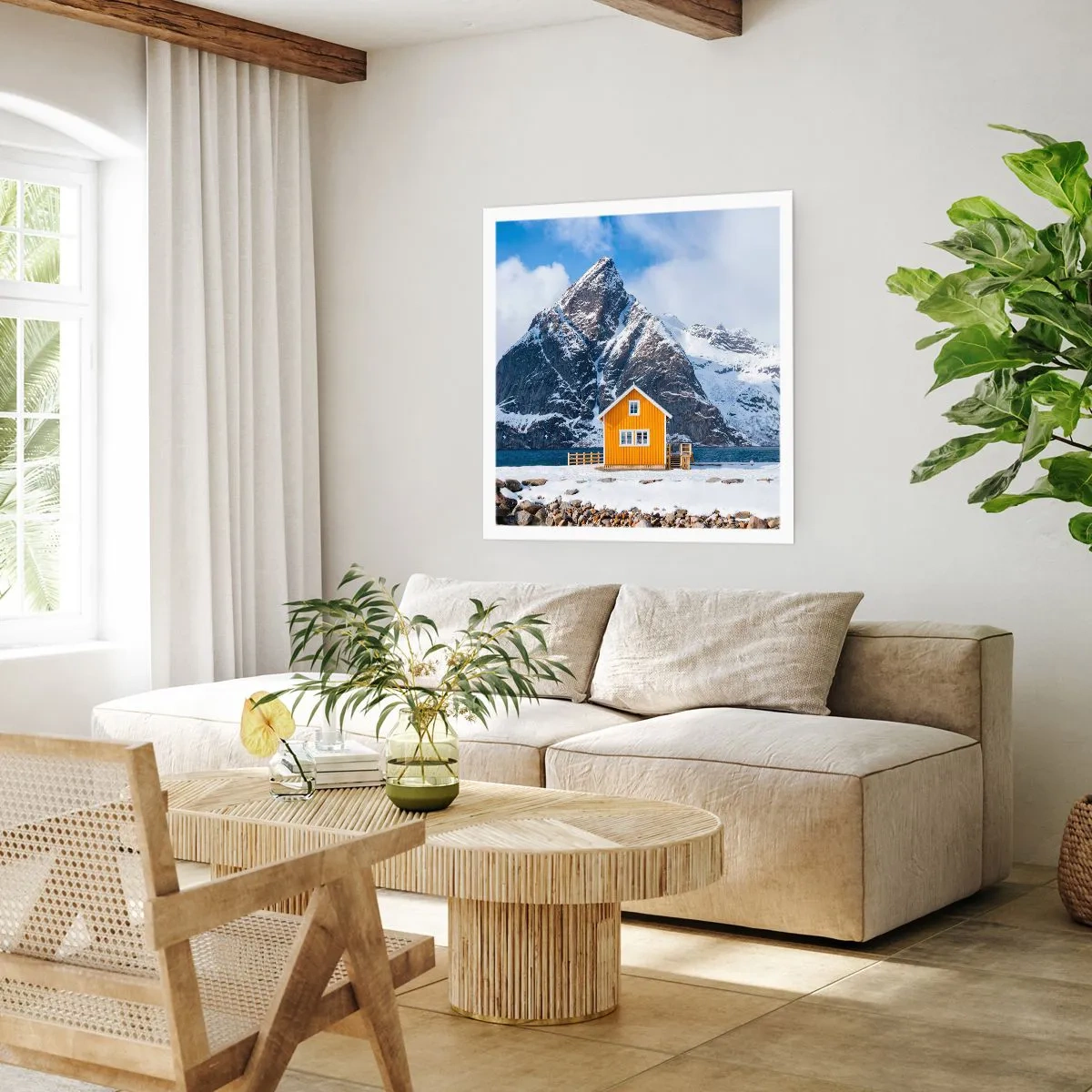 Plakat - Skandynawskie wakacje - 60x60 cm