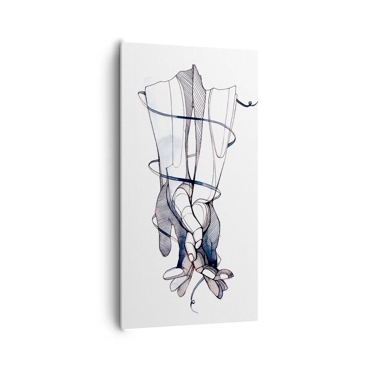 Obraz na płótnie - Studium dotyku - 65x120 cm