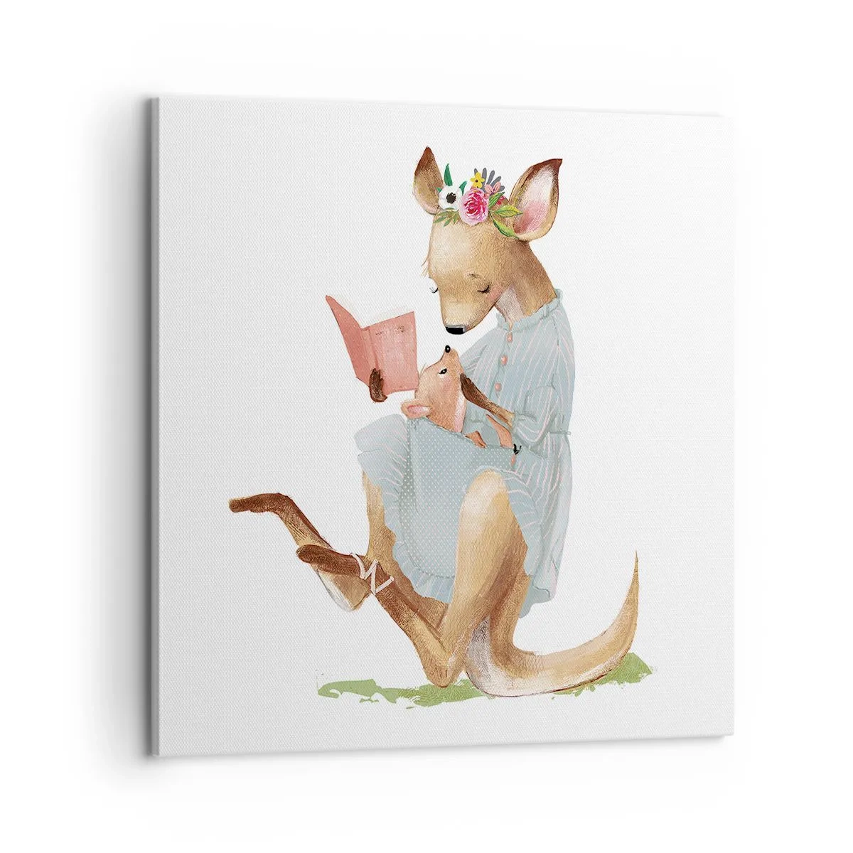 Obraz na płótnie - Poczytaj mi, mamo - 60x60 cm