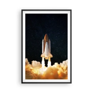 Plakat w czarnej ramie - Ad astra! - 61x91 cm