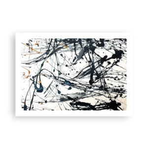 Plakat - Abstrakcja ekspresjonistyczna - 70x50 cm