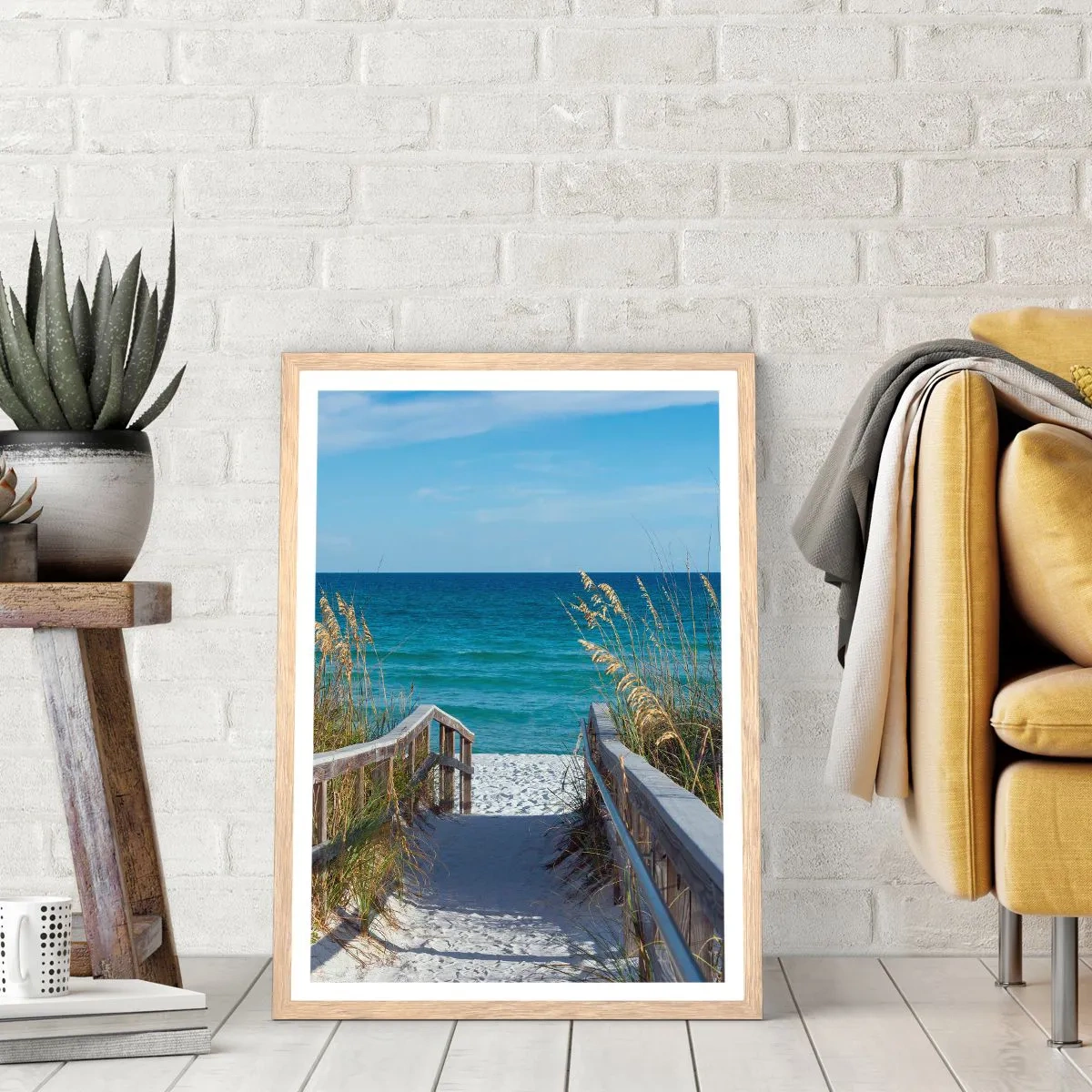 Plakat w ramie jasny dąb - W słońcu, na wietrze - 30x40 cm