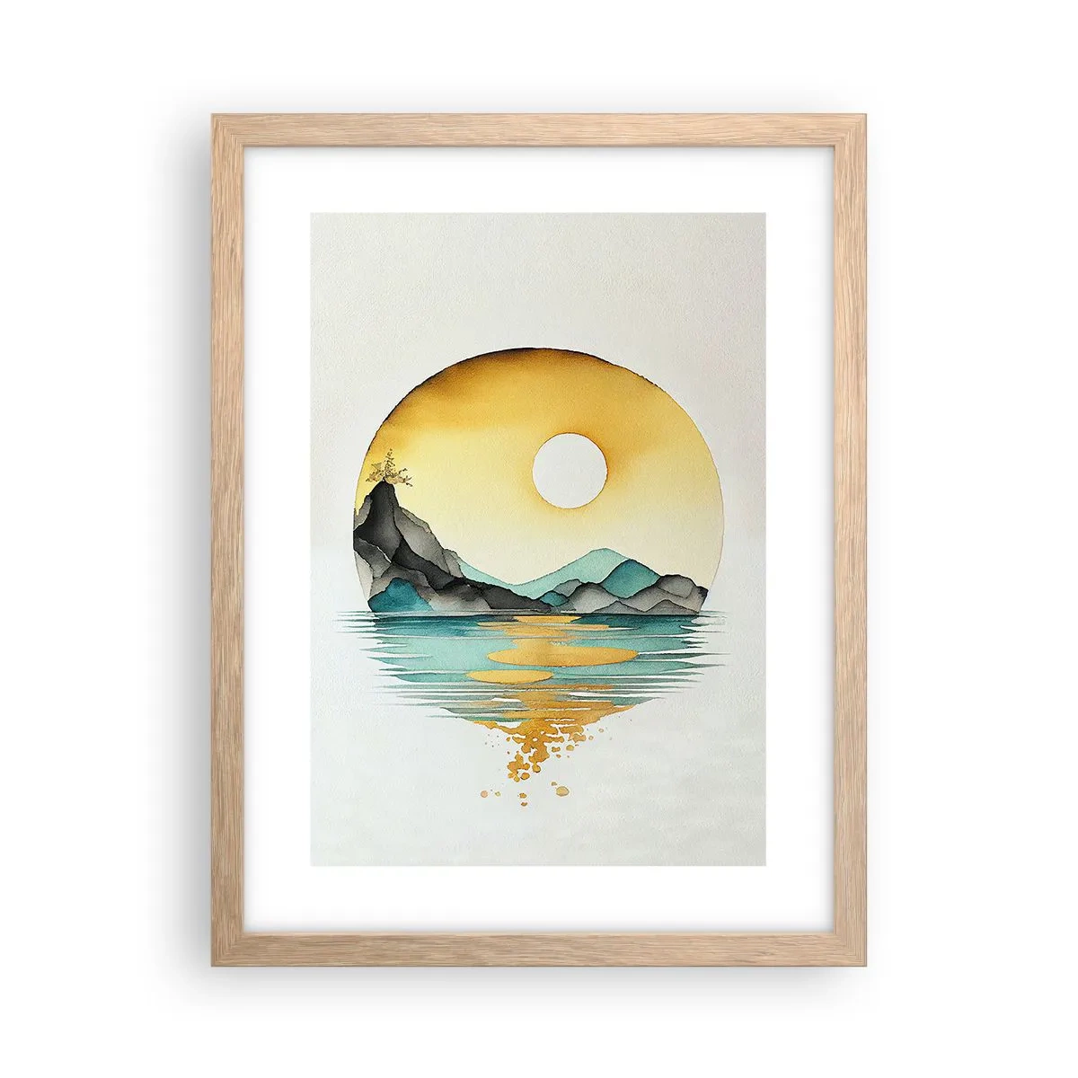 Plakat w ramie jasny dąb - W kręgu piękna - 30x40 cm