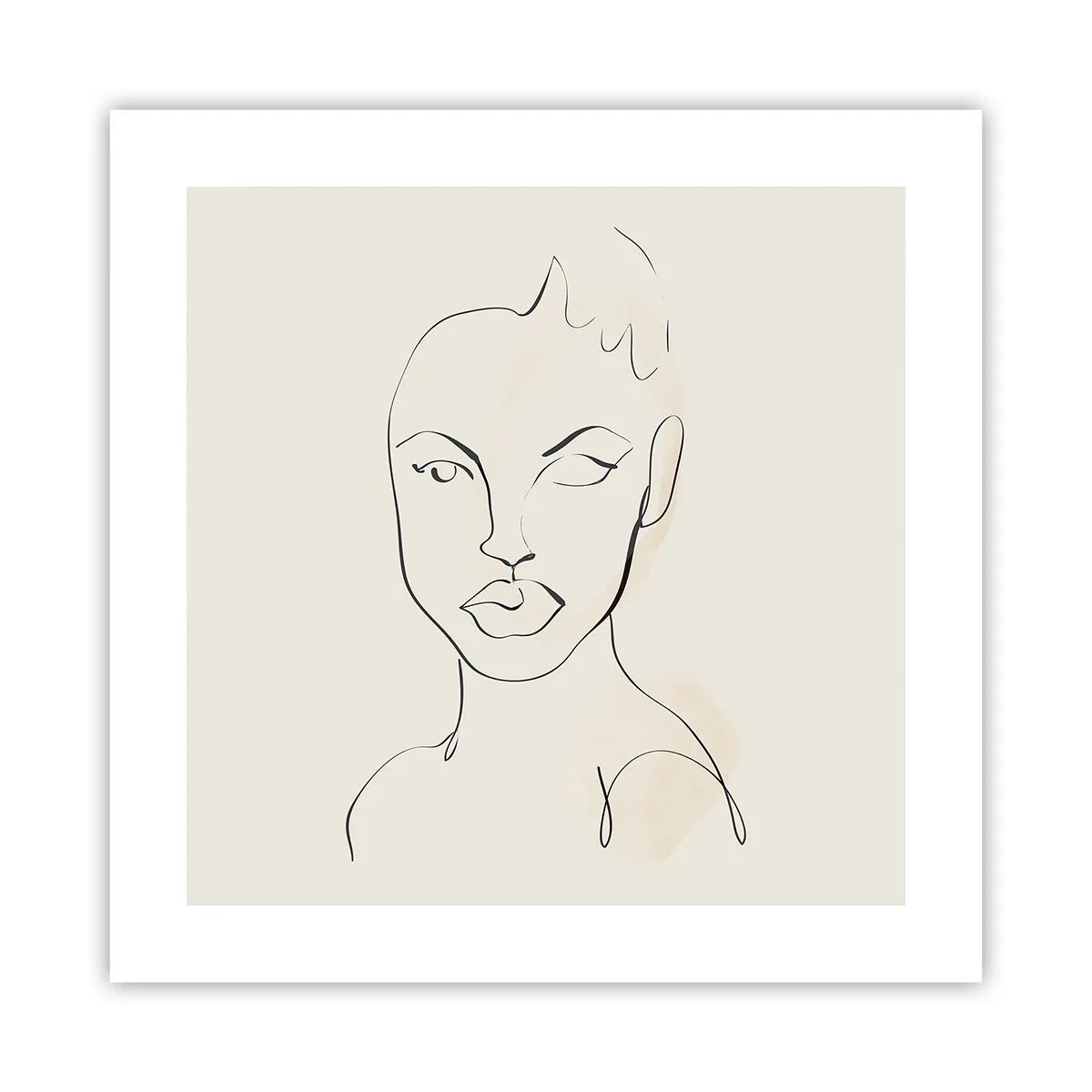 Plakat - Zarys zmysłowości - 40x40 cm