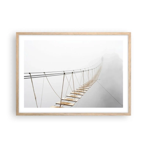 Plakat w ramie jasny dąb - Dokąd cię zaprowadzi? - 70x50 cm